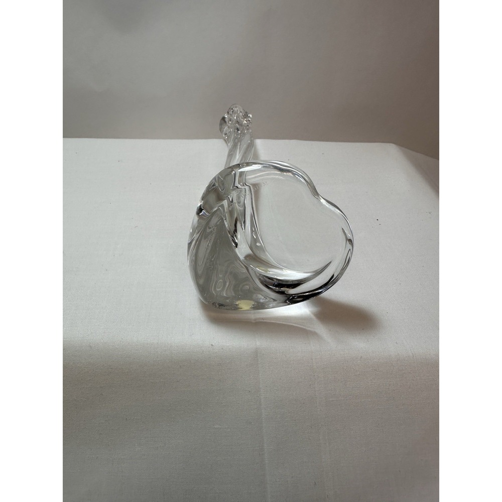 Vintage Orrefors Crystal Iceberg Candle Holder Sweden Signed W/sticker 3"x4 1/4"